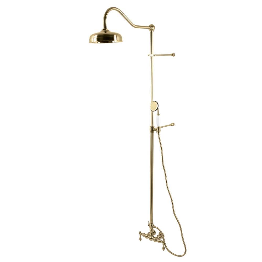 Kingston Brass Vintage Tub Wall Mount Rain Drop Shower System with Hand Shower