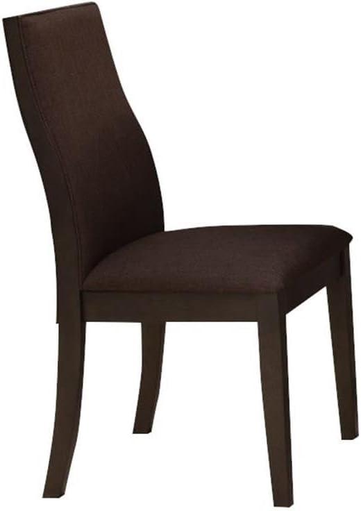 Spring Creek Upholstered Side Chairs Rich Cocoa Brown (Set of 2)