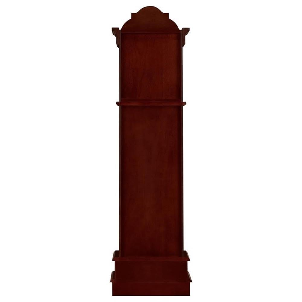 Coaster Furniture Harris Grandfather Clock with Chime Brown Red and Clear, 900749