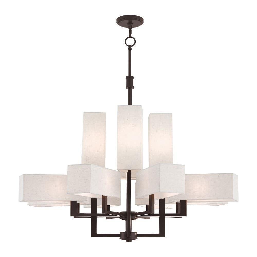 Livex Lighting Rubix 12 - Light Chandelier in  Bronze