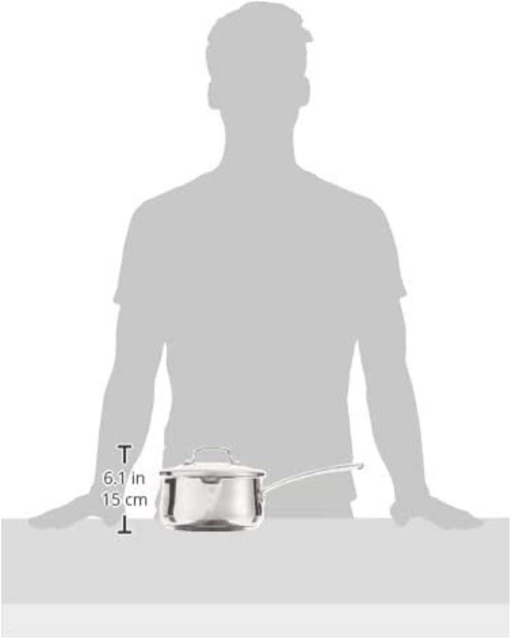 Cuisinart Contour Stainless 2 Quart Pour Saucepan with Cover