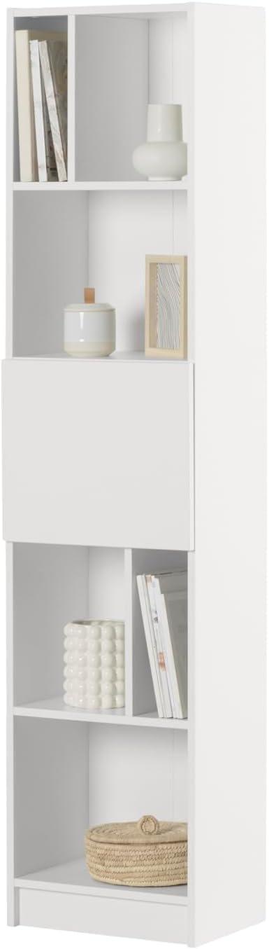 Liora Narrow 5-Shelf Narrow Bookcase