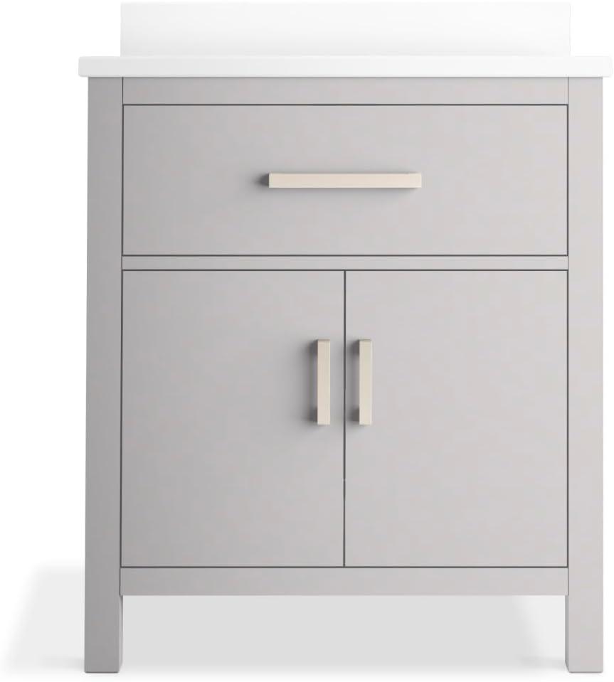 Kresla 30 In. Bathroom Vanity Cabinet With Sink And Quartz Top