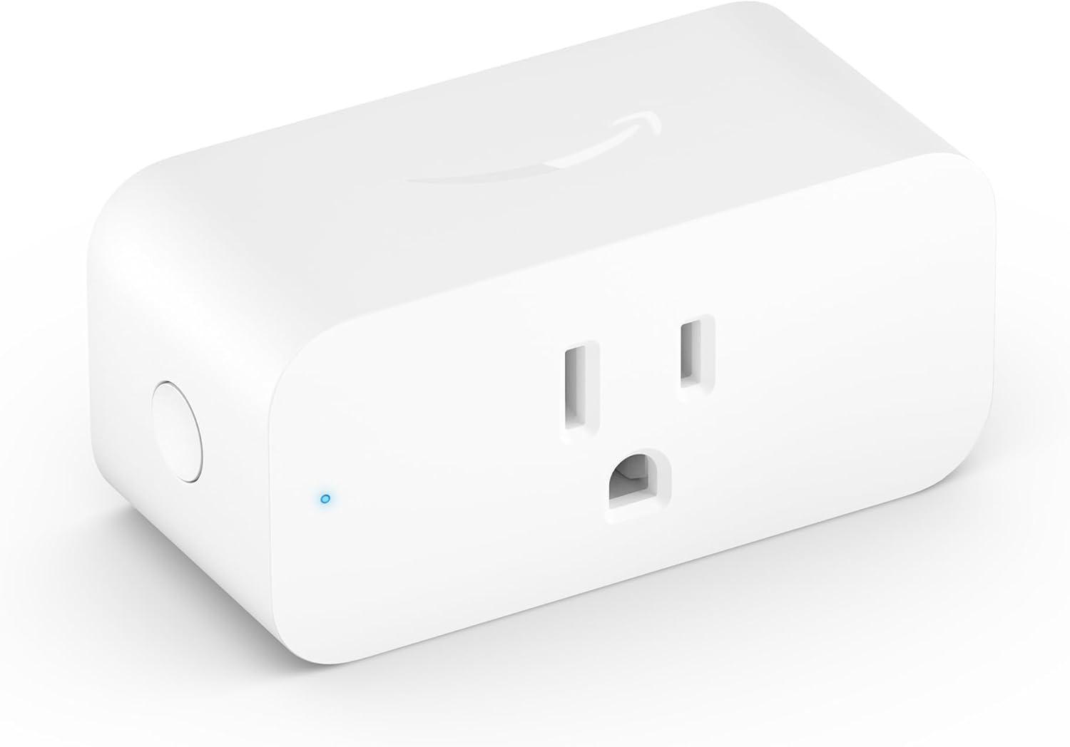 Compact White Smart Plug with Alexa Support