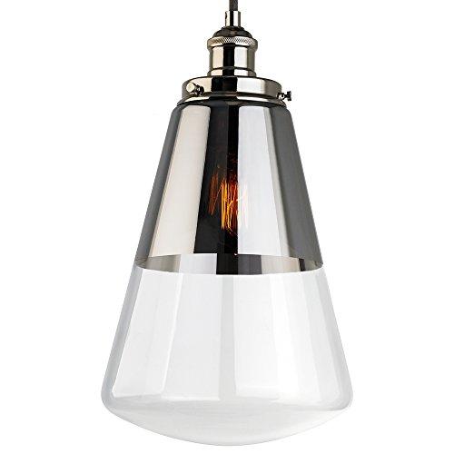 Feiss Lighting-Waveform-Pendant 1 Light in Modern Style-9.75 Inch Wide by 17 Inch High-Polished Nickel Finish -Tradit