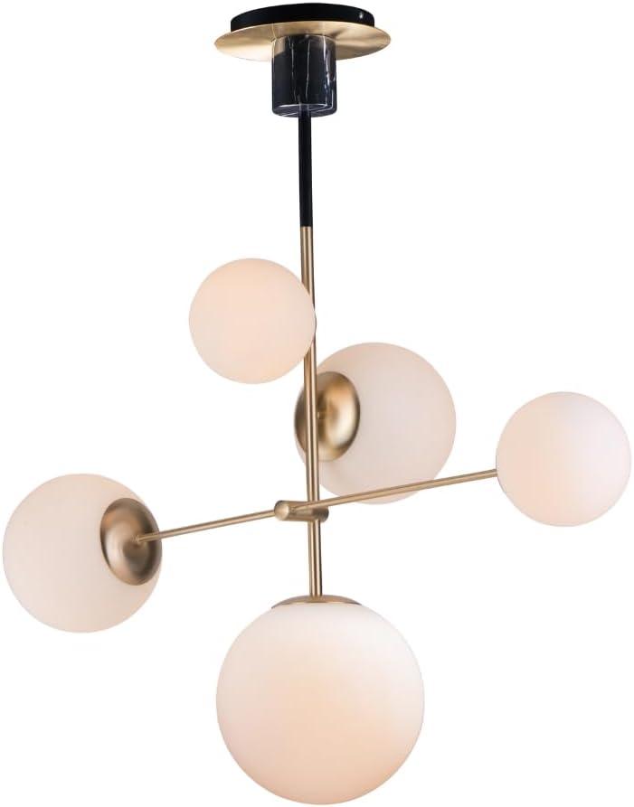 Drake Single Light Glass Steel Dimmable Pendant