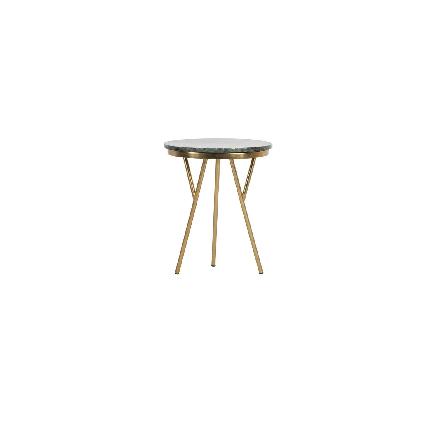 Safavieh  Coletta Marble Accent Table - Dark Green - 18" x 18" x 23"