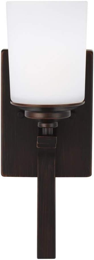 Kemal Traditional Bronze Round Wall Sconce, Energy Star 15in