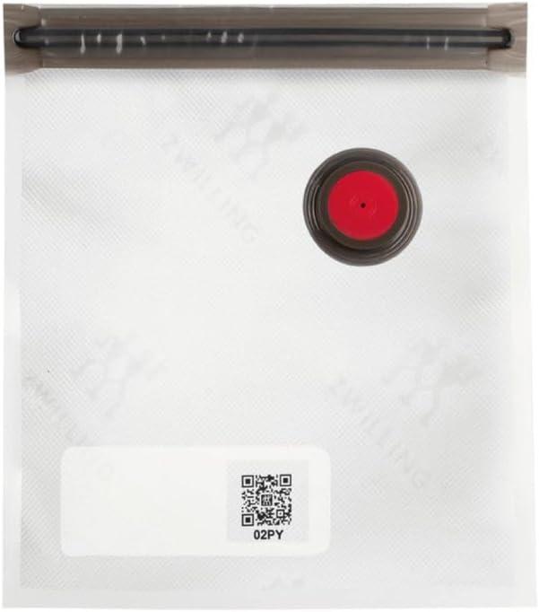 ZWILLING J.A. Henckels ZWILLING Fresh & Save Small Vacuum Sealer Bags 1/2 Gallon, Reusable Snack Bags, Meal Prep (Set of 10)