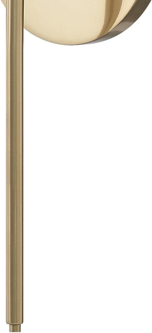 Elegant Aged Brass Outdoor Dimmable Wall Sconce with White Linen Shade