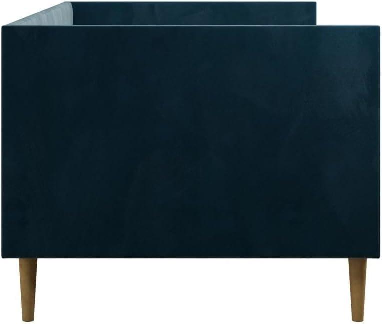 DHP Franklin Mid Century Upholstered Daybed, Twin Size, Blue Velvet