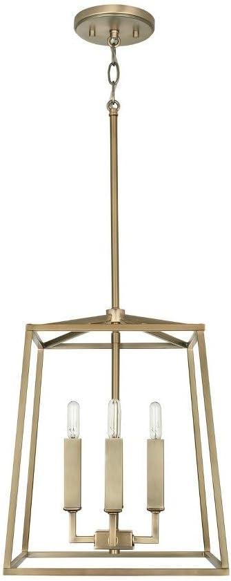 Capital Lighting 537641 Thea 4 Light 12" Wide Taper Candle Pendant - Brass