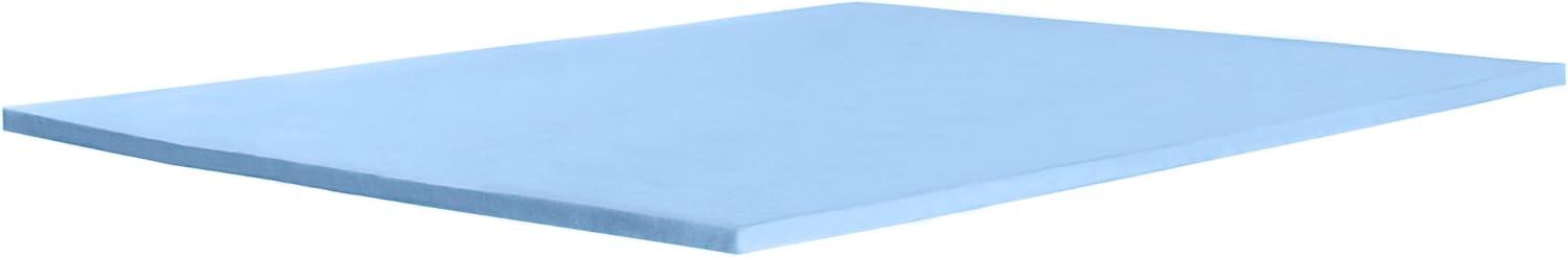 Full Size Blue Gel Memory Foam Mattress Topper