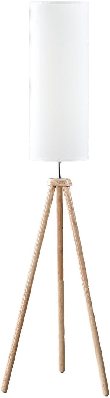 58.5" Lauren Modern Tripod Floor Lamp with Linen Shade - Ore International: UL Listed, Push Button Switch