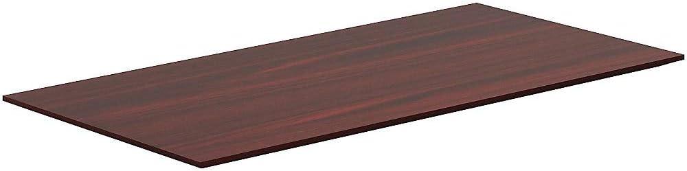 Lorell Conference Table Top Rectangle Top - 72" Table Top Width x 30" Table Top Depth x 1" Table Top Thickness - Assembly Required - Mahogany, Laminated