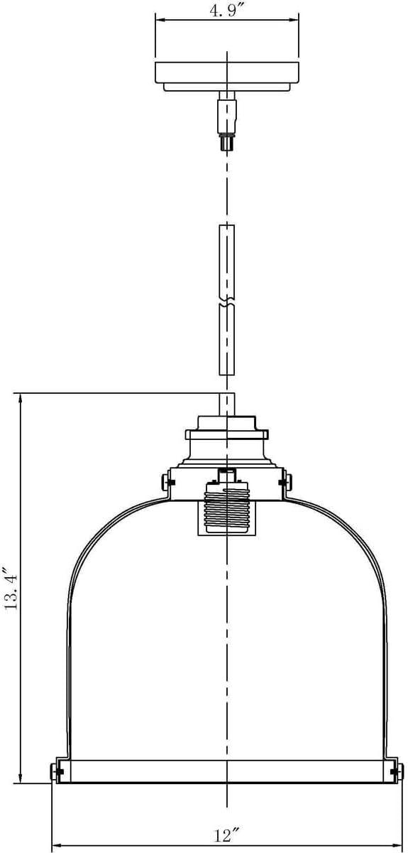 Z-Lite Burren 1 - Light Pendant in  Heritage Brass