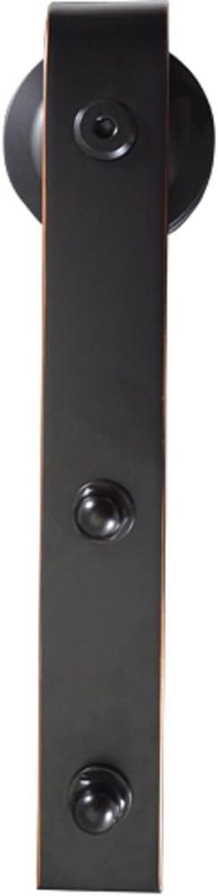 National Door Company, Barn Door Kit Door & Hardware, MDF, 84" x 84", 4-Lite Frosted, Frosted Collection, Universal Handing