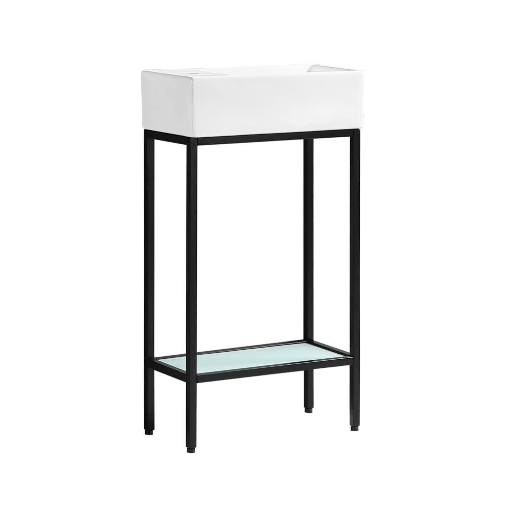 Pierre 19.5 Single, Freestanding, Open Shelf, Frame Bathroom Vanity