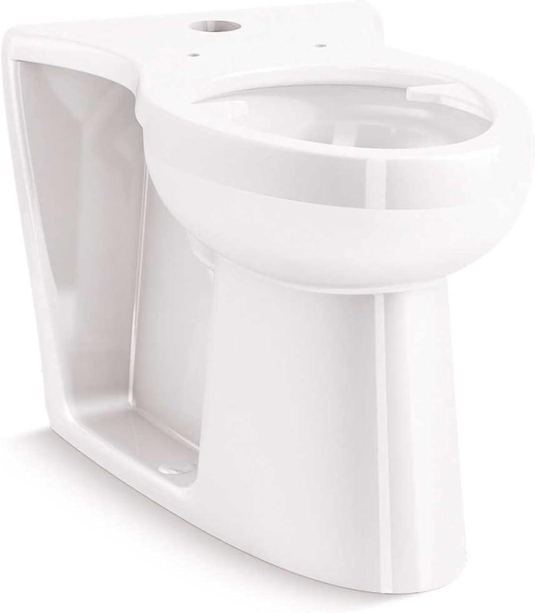 White High Efficiency Elongated Floor Mounted Toilet