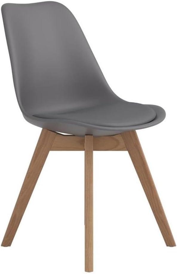 Coaster Caballo Faux Leather Upholstered Side Chairs in Gray