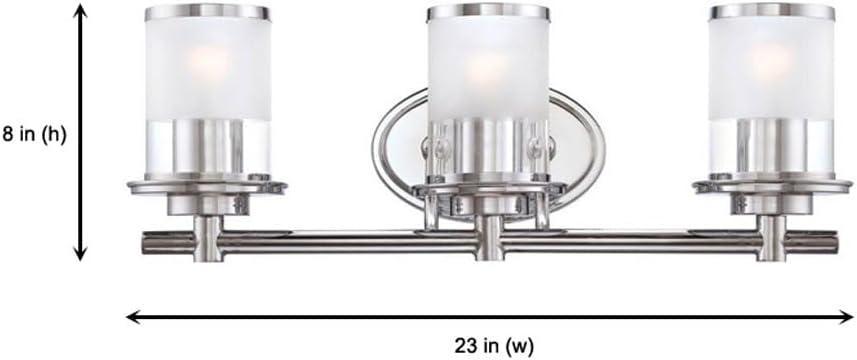 DESIGNERS FOUNTAIN 3-Light Essence Bathroom Vanity Lights Fixture, 23.25 Inch Wall Mount Sconce for Bedroom or Over Mirror, Old Satin Brass, 6693-OSB