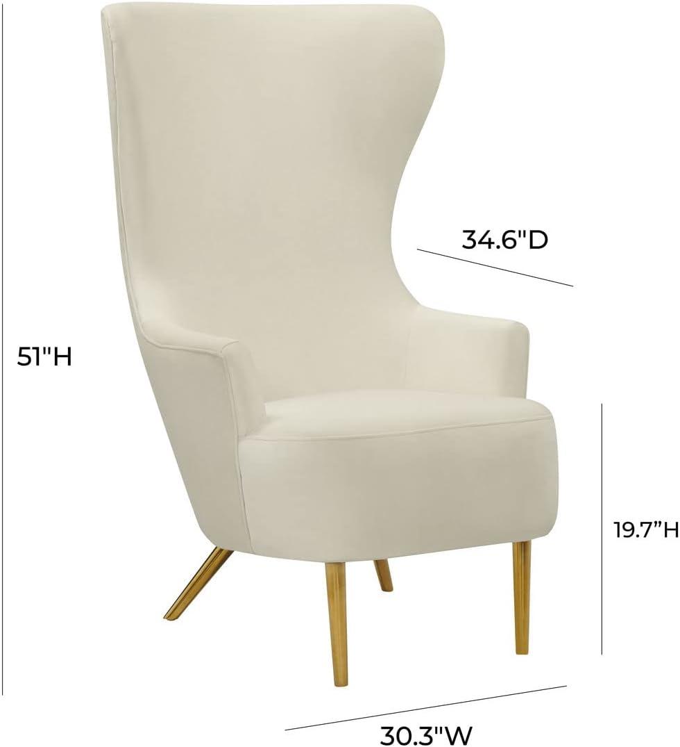 Julia Velvet Wingback Chair