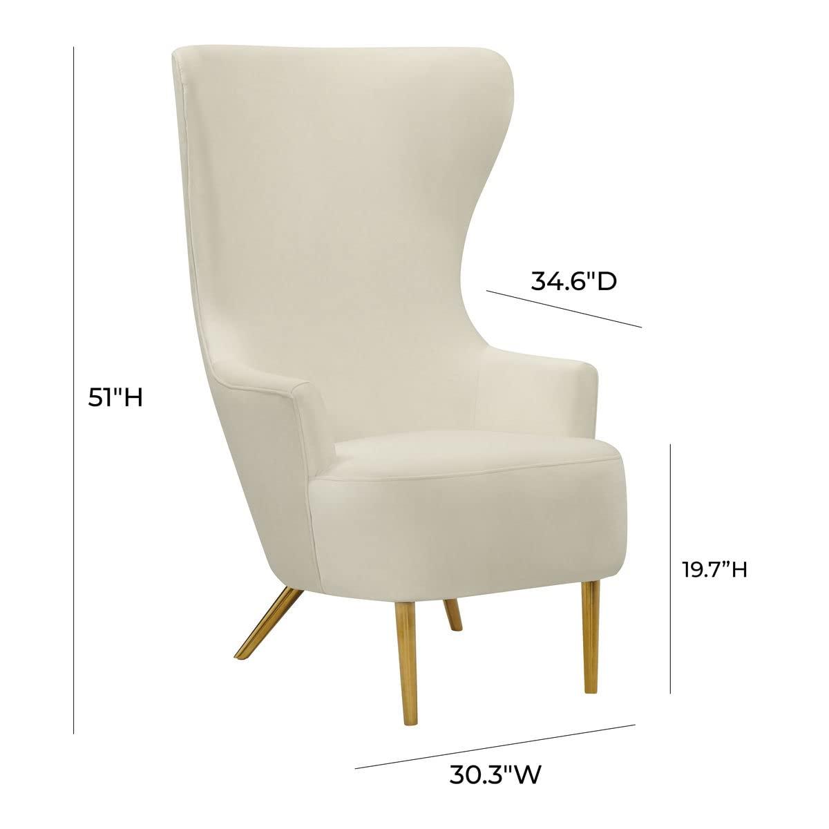 Julia Velvet Wingback Chair