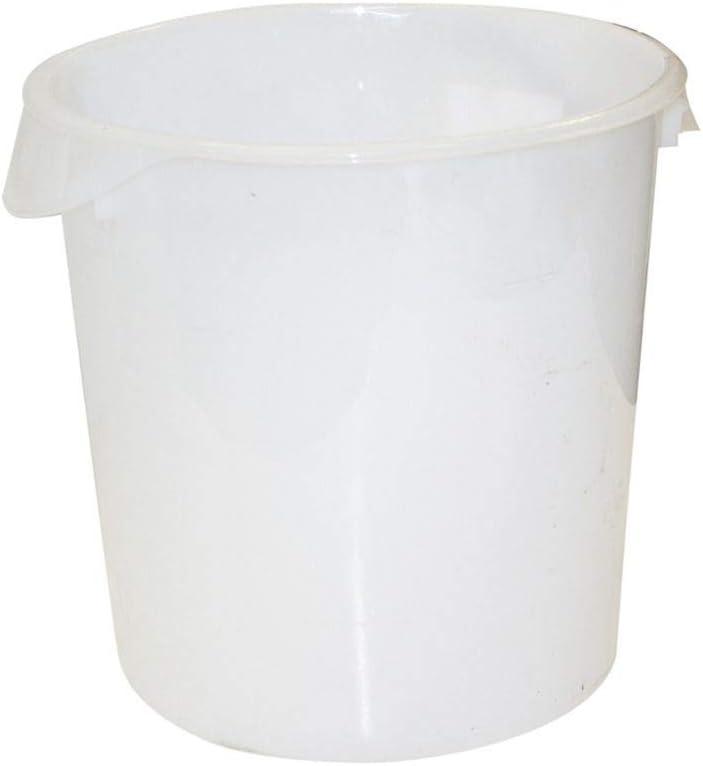 White 22 Qt BPA-Free Plastic Food Storage Jar