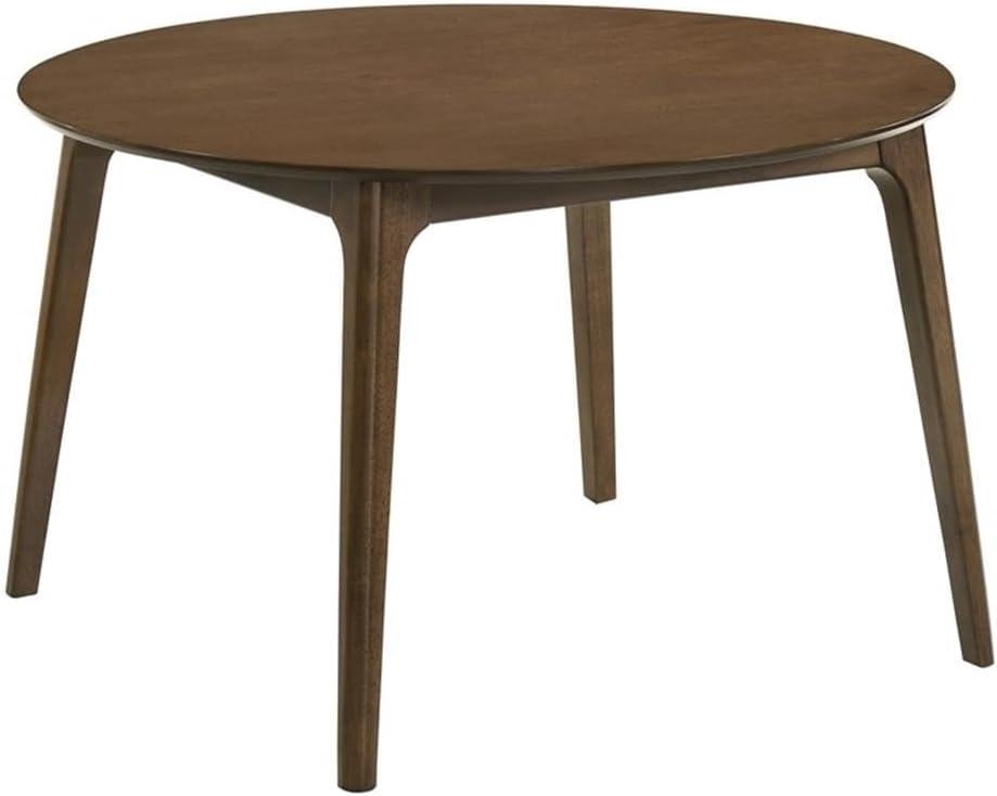 New Classic Furniture Maggie Solid Wood Round Dining Table in Walnut