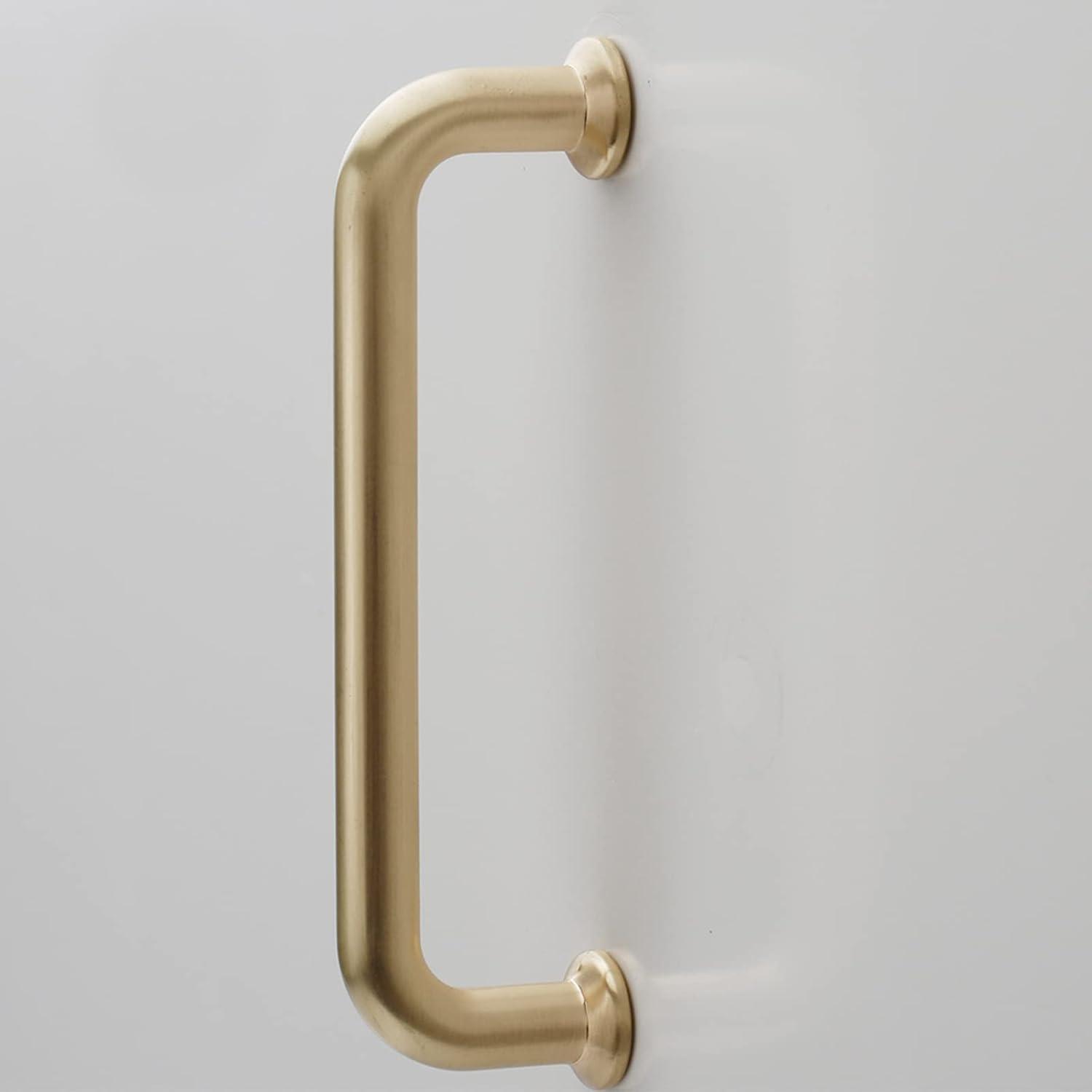 5-Inch Brushed Brass Modern Cabinet Pulls with Mounting Hardware