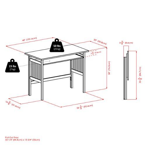 Bednarz Solid Wood Top Computer Desk