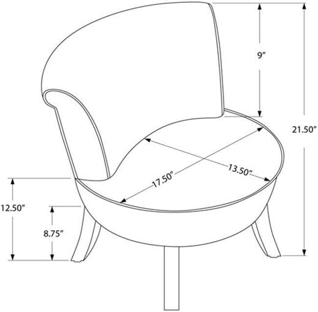 Monarch Specialties Juvenile Chair, Accent, Kids, Upholstered, White Leather Look,