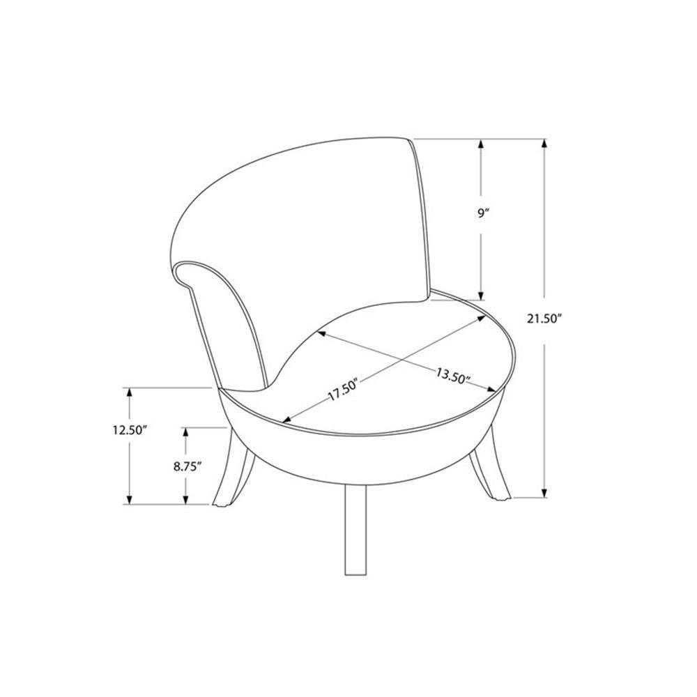 Monarch Specialties Juvenile Chair, Accent, Kids, Upholstered, White Leather Look,