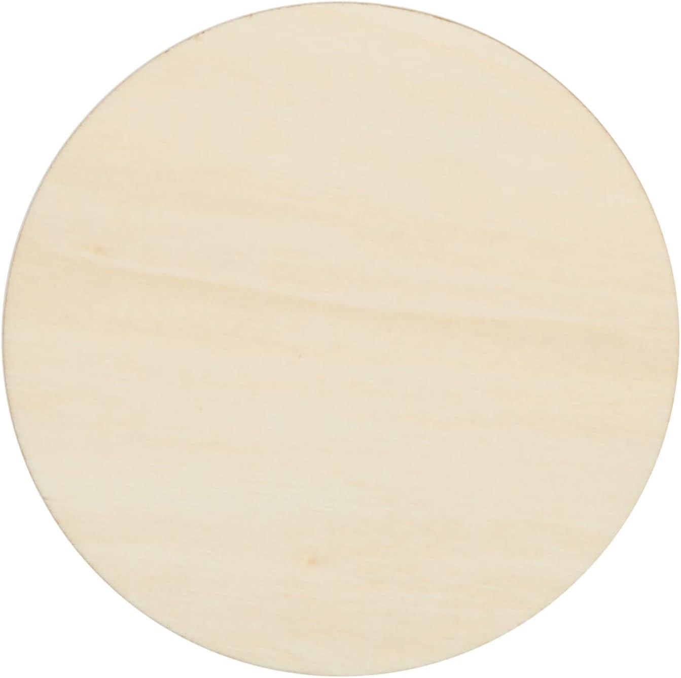 Juvale 36 Pack Unfinished Wood Circles for Crafts, 3 Inch Round Wooden Cutouts for DIY Projects
