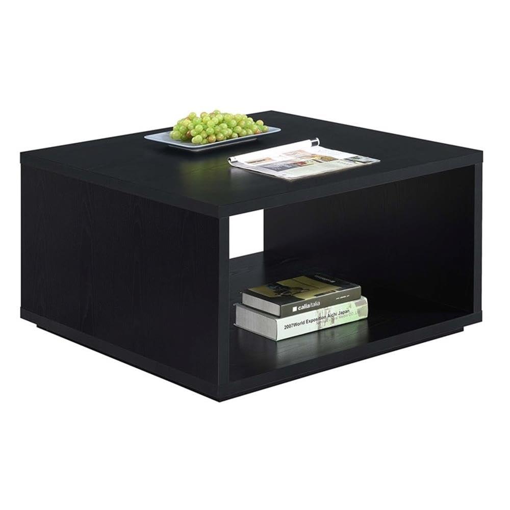 Haught Floor Shelf Coffee Table with Storage