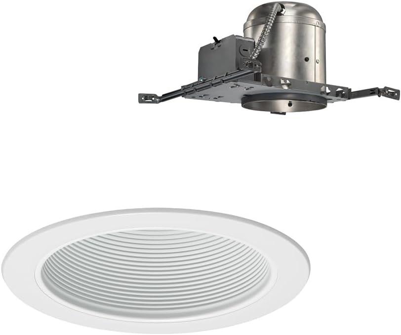 6" Sleek White Aluminum LED Recessed Light for Indoor/Outdoor