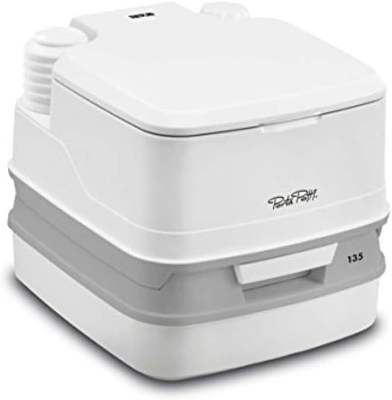 Thetford 92860 135 2.6 Gallon Porta Potti with Rotating Pour Spout, White