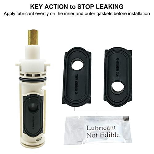 1222 Replacement Cartridge with Moen 104421 Cartridge Puller Removal Tool Retainer Clip Compatible with Moen One-Hanlde Posi Temp 1222B Shower Bathtub Faucet (1222 cartridge +104421 cartridge puller)