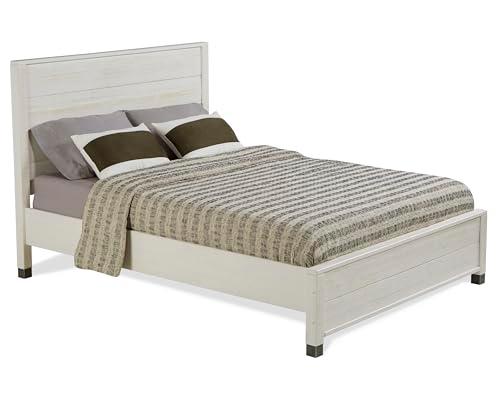 Baja Full/Double Light Pine Wood Platform Bed with Headboard