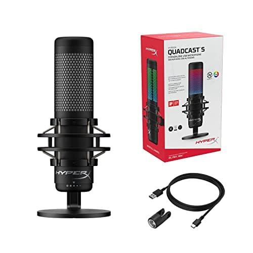 HyperX QuadCast S RGB USB Condenser Microphone - Black