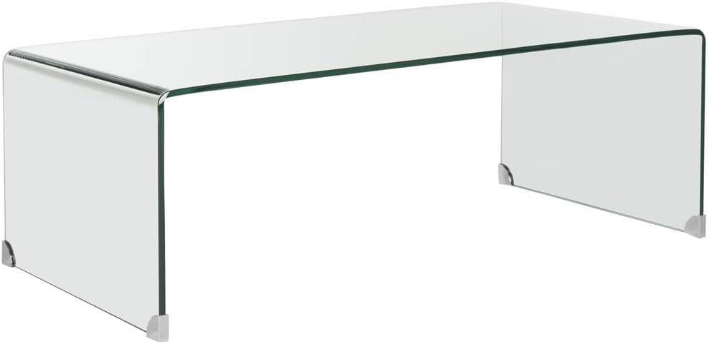 Willowith Glass Coffee Table - Clear - Safavieh