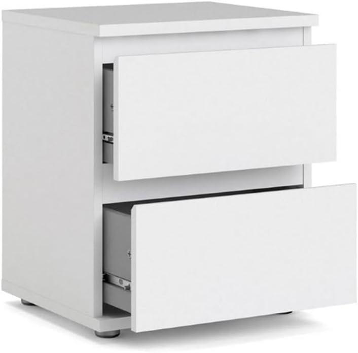 Tvilum, Aurora 2 Drawer Nightstand, White