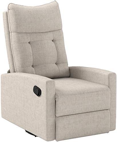 Christopher Knight Home Woodglen Contemporary Glider Swivel Recliner Beige: Upholstered Polyester, Wood Frame