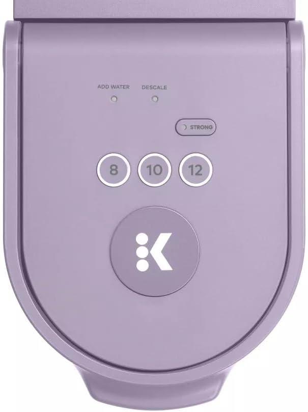 Keurig K-Mini Go Single-Serve K-Cup Pod Coffee Maker Violet: Compact Electric Brewer, 12 oz Capacity, Uses K-Cups & Pods