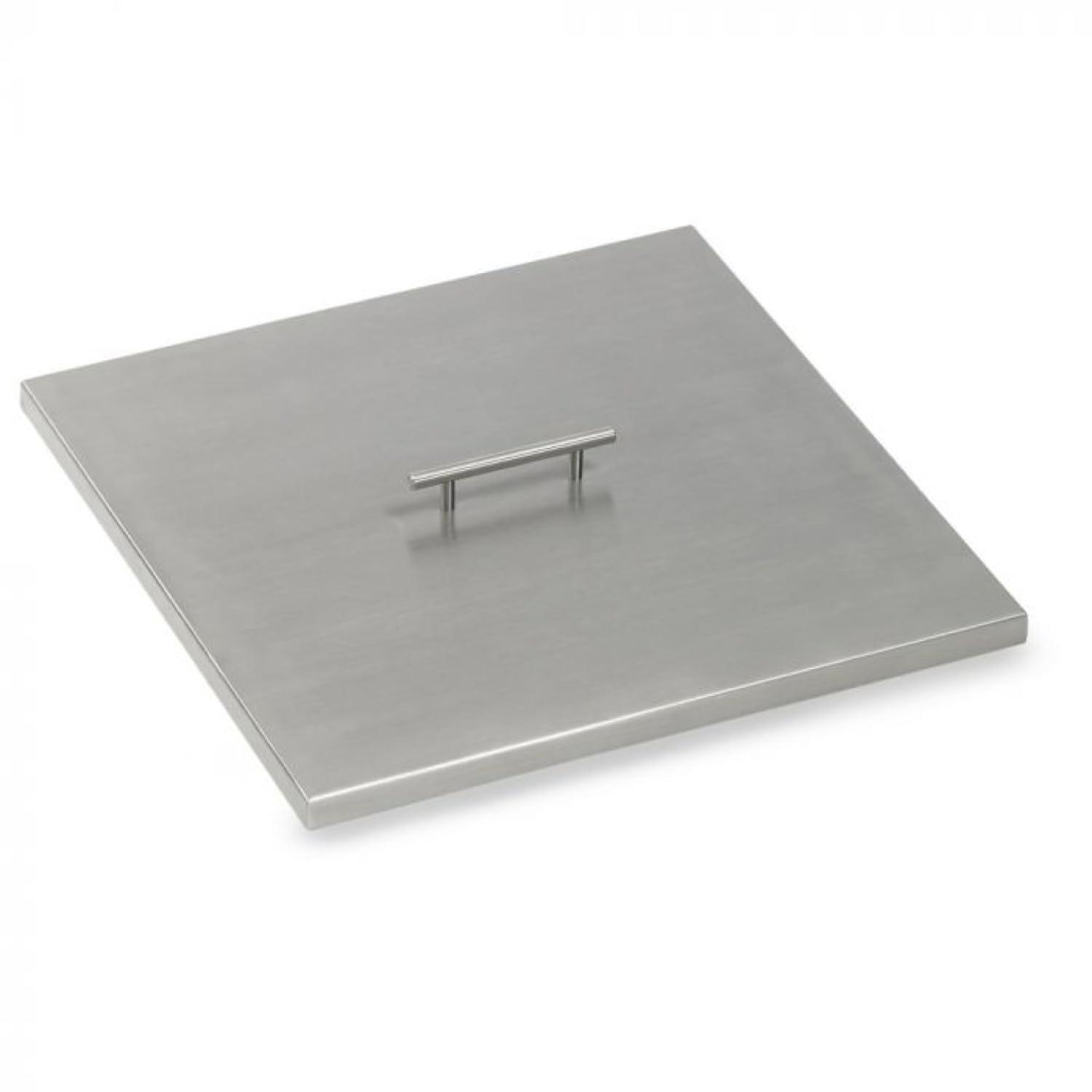 American Fireglass Square Stainless Steel Fire Pit Lid