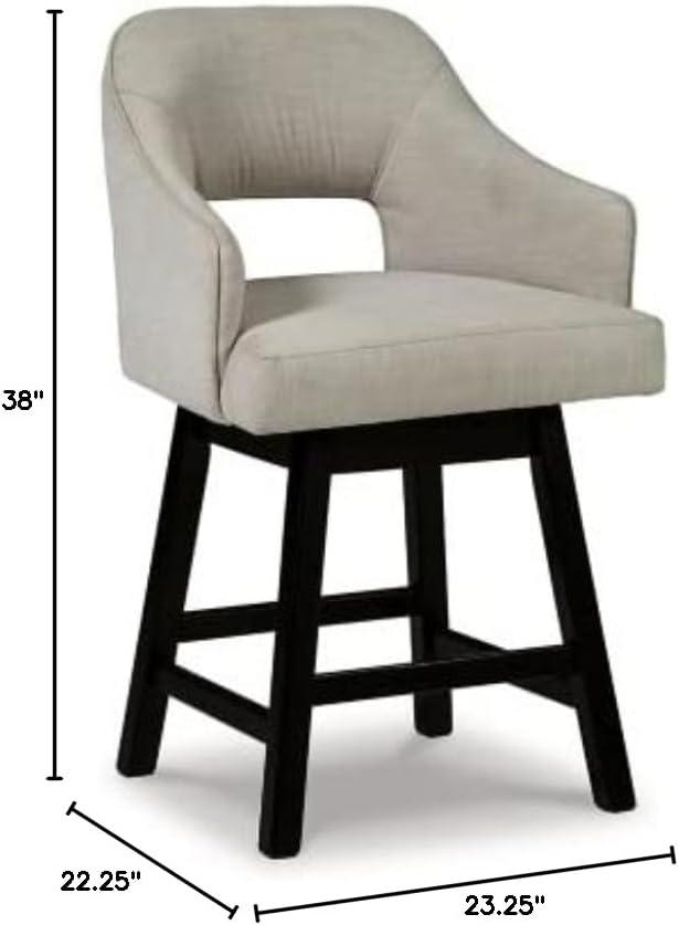 Signature Design by Ashley Tallenger 25 Upholstered Swivel Counter Height Bar Stool