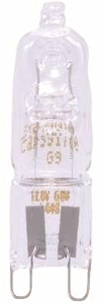 Sylvania Capsylite Halogen Lamp, T12, 40 Watt, 120 Volts, G9 Bipin, Clear, Tungsten, Single End