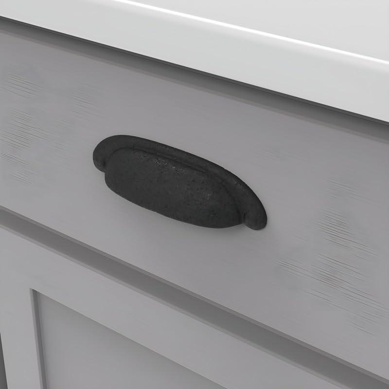 Refined Rustic Kitchen Cabinet Handles, Solid Core Drawer Pulls for Cabinet Doors, 3" & 3-3/4"(96mm)