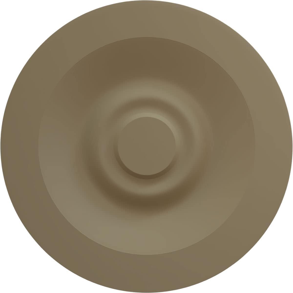 Ekena Millwork Endurathane Alexa Ceiling Medallion, 30 3/4"W x 21/14"H x 3 7/8"ID x 1 5/8"P (Fits Canopies up to 5 5/8"), Hand-Painted Pharaohs Gold Finish CM22BO