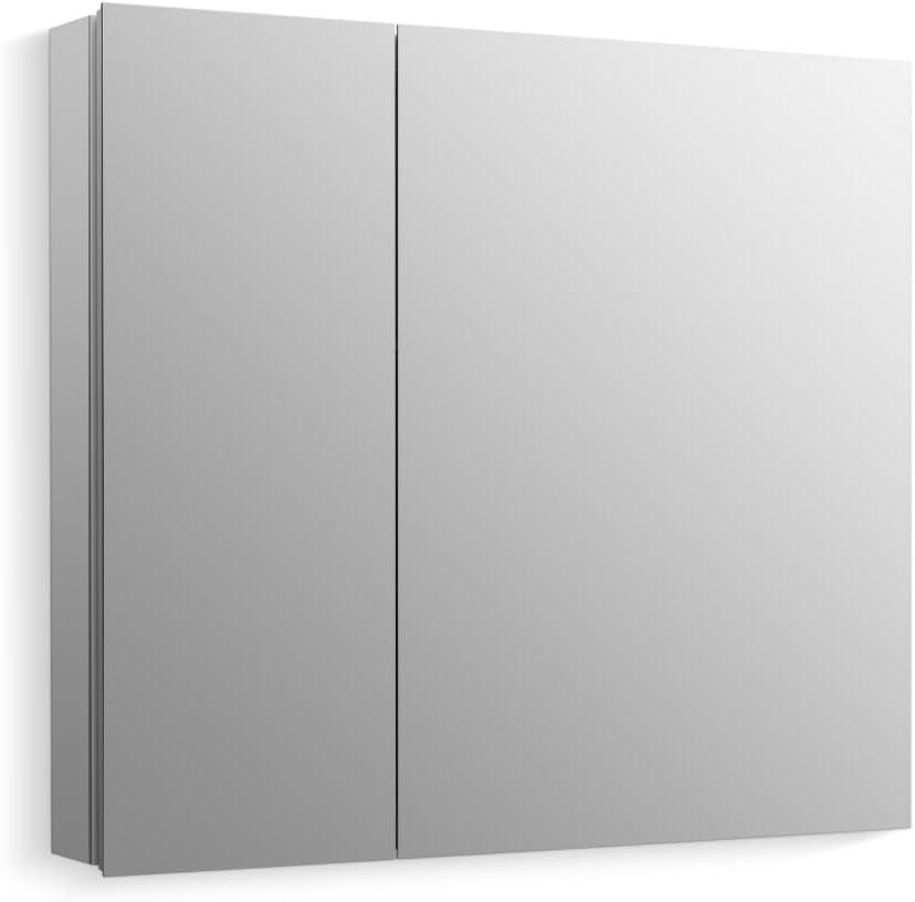 Embark 30" x 26" Anodized Aluminum Dual Swing Medicine Cabinet